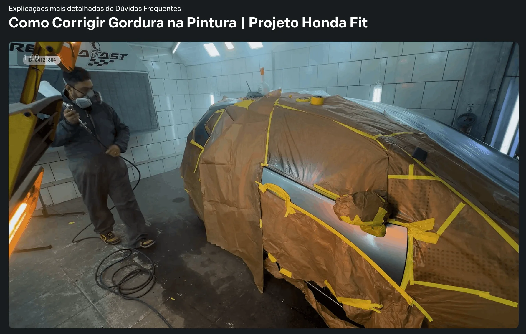 Corrigindo gordura na pintura