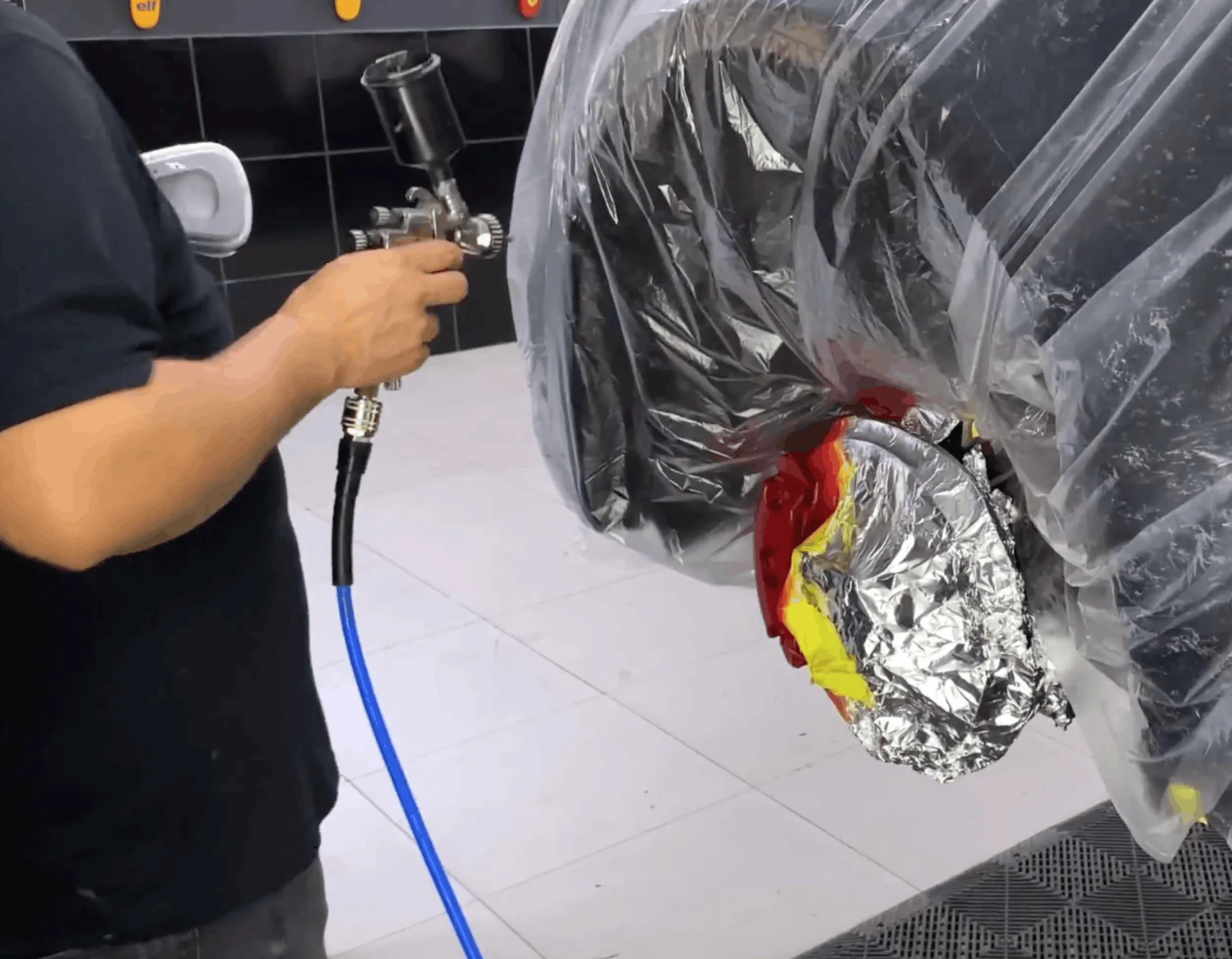Pintura de pinça de freio