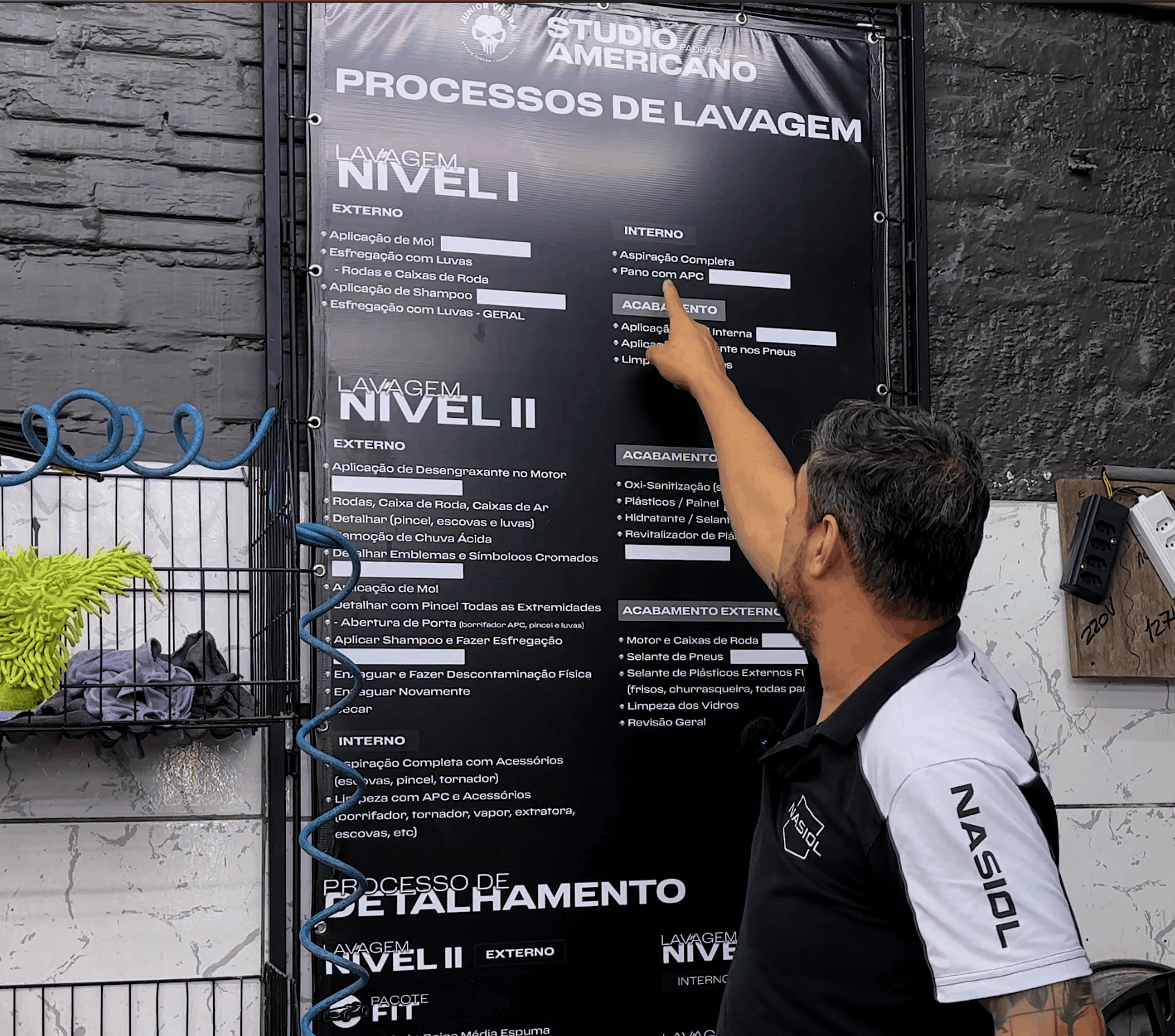 Processo inconsistente de lavagem